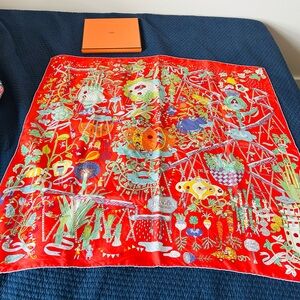 Hermes Carre 90 - Le Potager Extraordinaire Scarf
